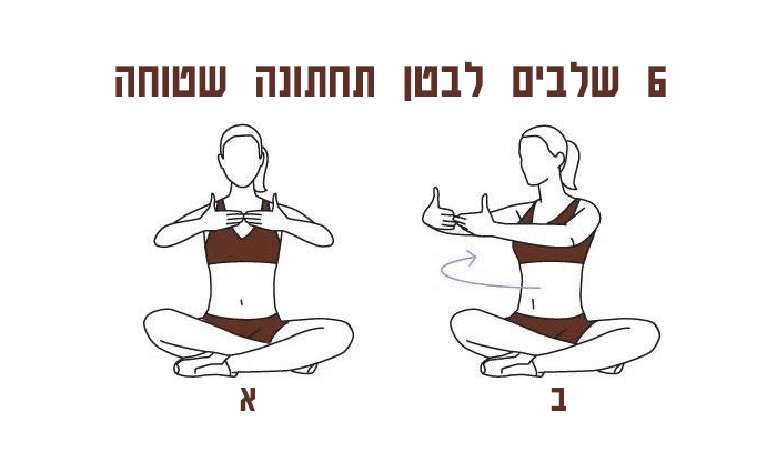 6 שלבים לבטן תחתונה שטוחה