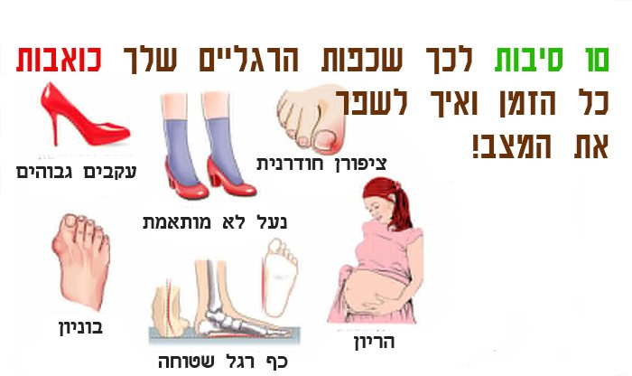 10 סיבות לכך שכפות הרגליים שלכם כואבות ואיך לטפל בהן