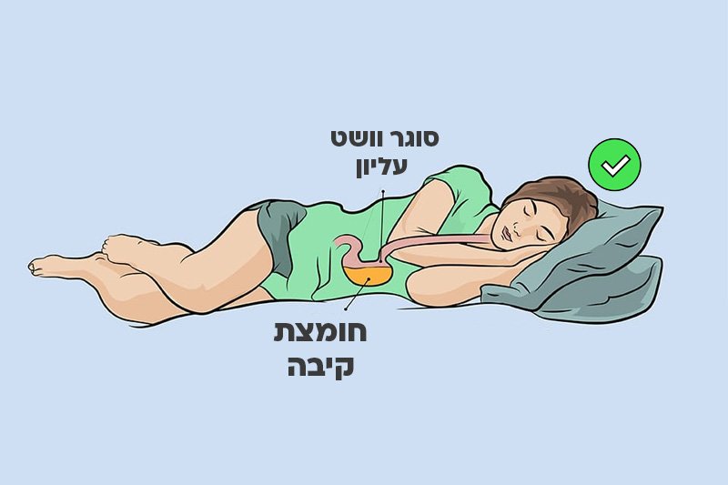 3 דרכים לשינה טובה יותר עם רפלוקס