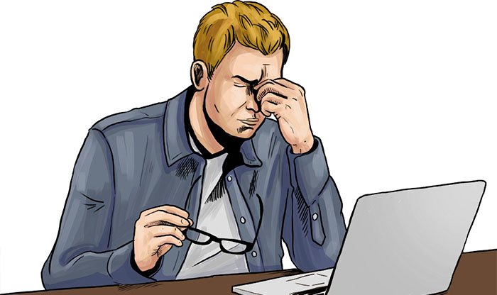 מאמץ עיניים מול המחשב: 10 צעדים להקלה