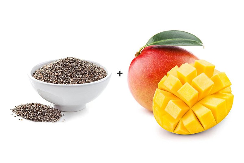 שייק מנגו וזרעי צ'יה לשחרור עצירות